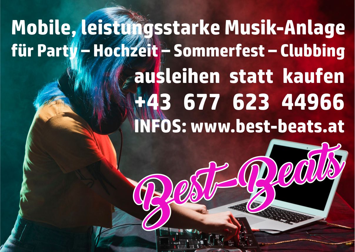 Best-Beats-Musikanlage zur Vermietung